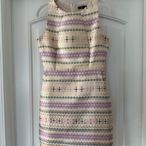 C. Luce Multicolor Patterned Dress